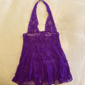 NWOT VS Lace halter teddy